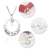 925 Silver Rope Love Pendant Valentine Gift SP294SB