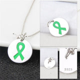 925 Silver Round Autism Awareness Pendant Women Charms Jewelry