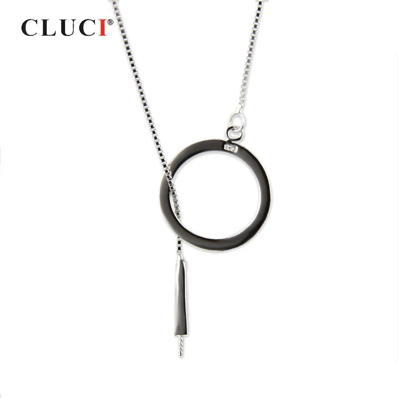925 Silver Round Necklace Chain Jewelry for Women SN027SB