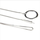 925 Silver Round Necklace Chain Jewelry for Women SN027SB