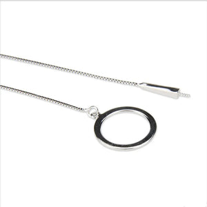 925 Silver Round Necklace Chain Jewelry for Women SN027SB