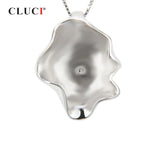 925 Silver Shell Pearl Mounting Pendant Women Jewelry