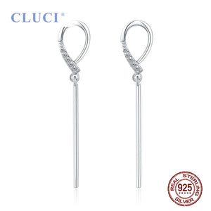 925 Silver Women Drop Earrings for Office Lady DE016SB