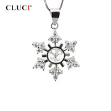 925 Silver Snowflake Pearl Pendant Mounting SP080SB