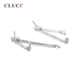 925 Silver Pearl Earring Mounting for Jewelry Making