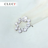 925 Silver Zirconia Pearl Earrings for Women