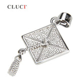 925 Sterling Silver Trencher Cap Pendant for Graduation