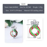 925 Silver Charm Pendant Necklace Wish Pearl Locket Jewelry