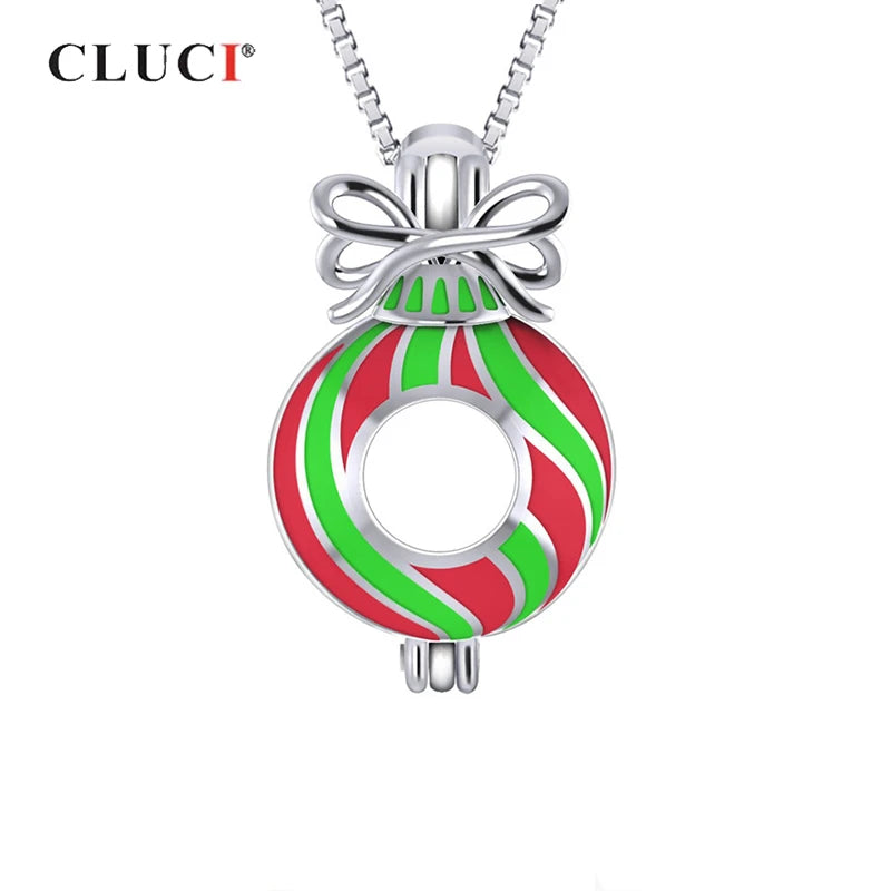 925 Silver Charm Pendant Necklace Wish Pearl Locket Jewelry