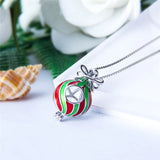 925 Silver Charm Pendant Necklace Wish Pearl Locket Jewelry