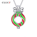 925 Silver Charm Pendant Necklace Wish Pearl Locket Jewelry