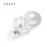 925 Silver Twist Zircon Pendant Mounting Jewelry