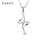 925 Silver Twist Pearl Pendant Mounting