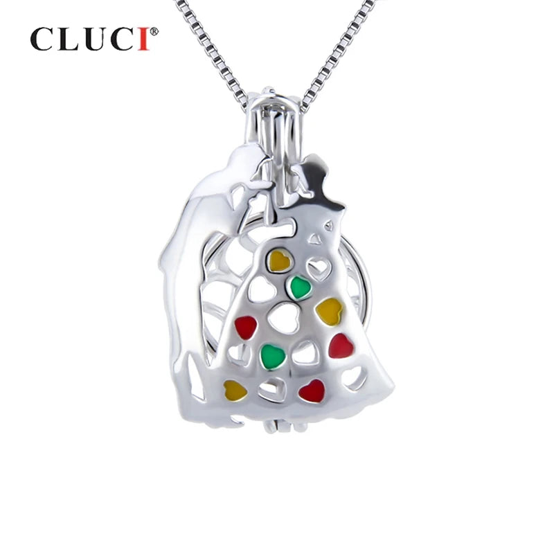 925 Sterling Silver Heart Pendant Wedding Charm