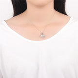 925 Silver Women Cage Ball Pendant Hollow Silver 925 Cage Pendant SC327SB