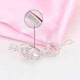 925 Silver Women Charms Pendant Mother's Gift Round Letter Pearl Locket