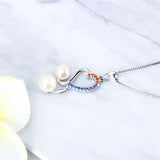 925 Silver Heart Zircon Charms Pendant SP331SB