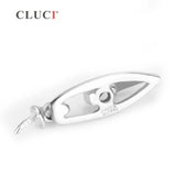 925 Silver Zipper Shaped Pendant Women Silver Pearl Pendant Mounting