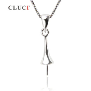 925 Silver Pendant Necklace Finding for 7-8mm Pearl