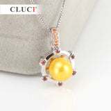 925 Silver Crystal Red Heart Pendant Necklace