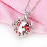 925 Silver Cage Pendant for Necklace Women Jewelry Gift