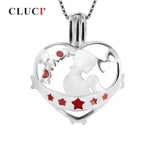 925 Silver Cage Pendant for Necklace Women Jewelry Gift