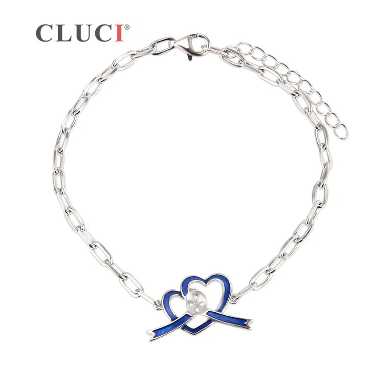 925 Silver Autism Awareness Bracelet SB067SB