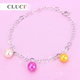 925 Silver Bracelet for Pearls Women Jewelry Gift Love Wedding