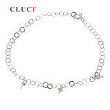 925 Silver Bracelet for Pearls Women Jewelry Gift Love Wedding