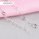 925 Silver Bracelet for Pearls Women Jewelry Gift Love Wedding
