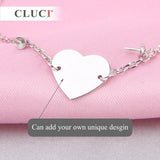 925 Silver Pearls Bracelet Personalized Name Bracelet Engrave Name SB048SB