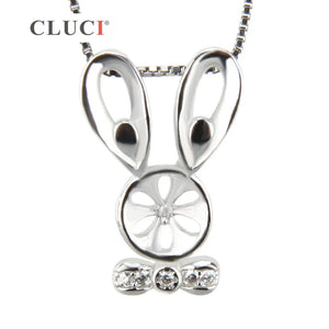 925 Silver Pearls Locket Pendant Necklace SP164SB