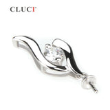 925 Silver Pendant for Women DIY Pearls Necklace SP152SB