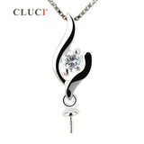925 Silver Pendant for Women DIY Pearls Necklace SP152SB