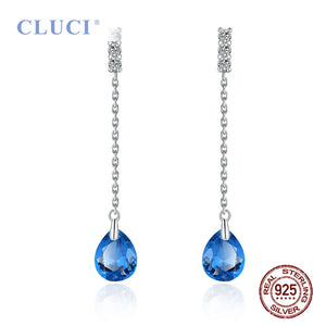 925 Sterling Silver Earrings Wedding Jewelry DE012SB