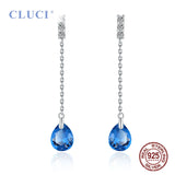 925 Sterling Silver Earrings Wedding Jewelry DE012SB