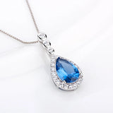 925 Sterling Silver Heart Necklace Pendant Gift Jewelry for Women