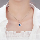925 Sterling Silver Heart Necklace Pendant Gift Jewelry for Women