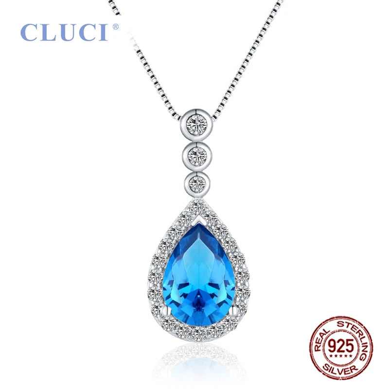 925 Sterling Silver Heart Necklace Pendant Gift Jewelry for Women