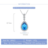 925 Sterling Silver Heart Necklace Pendant Gift Jewelry for Women