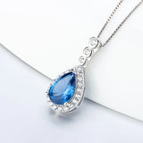 925 Sterling Silver Heart Necklace Pendant Gift Jewelry for Women