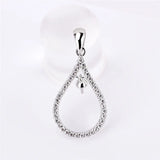 Silver 925 Pearl Ring Mounting for Women Oval Shaped Charms Pendant