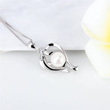 Dolphin Sterling Silver Charm Pendant SP341SB