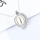 Sterling Silver Zircon Pendant Locket for Women