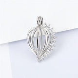 Sterling Silver Zircon Pendant Locket for Women