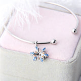 Real Silver 925 Snowflake Pendant for Women