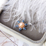 Real Silver 925 Snowflake Pendant for Women