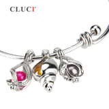 925 Silver Bracelet Office Style Accessory DIY Bangle Women Jewelry