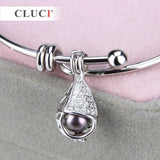 925 Silver Bracelet Office Style Accessory DIY Bangle Women Jewelry