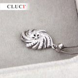 925 Sterling Silver Crystal Pendant Without Chain